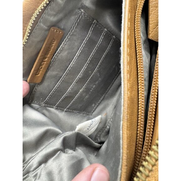Lucky Brand Women's Brown Leather Crossbody Bag - Picture 12 of 16